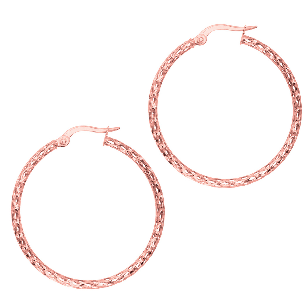 Earring Backings Shiny Rose Gold