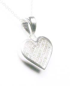 
WG Invisible-set Princess Diamond Heart Shaped Pendant
