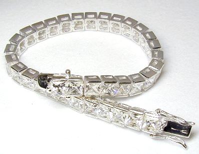 
Bold Channel Princess CZ Bracelet
