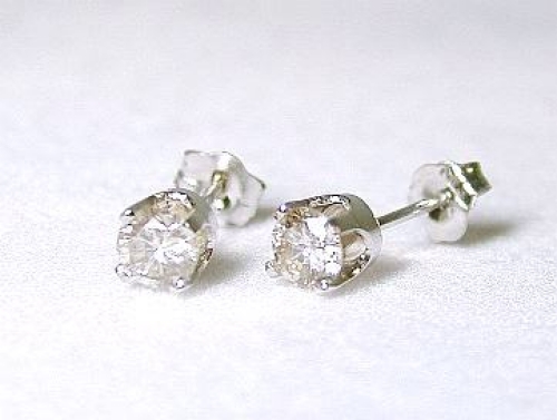 
.50 CTW Round Diamond Stud Earrings (1/2ctw - I1/2 - J-K)
