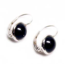 
Onyx Eurowire Earrings 
