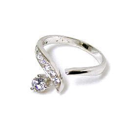 
Elegant Round Cubic Zirconia Cubic Zirconia Adjustable Toe Ring
