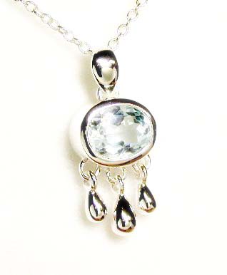 
Bold Blue Topaz Chandelier Pendant
