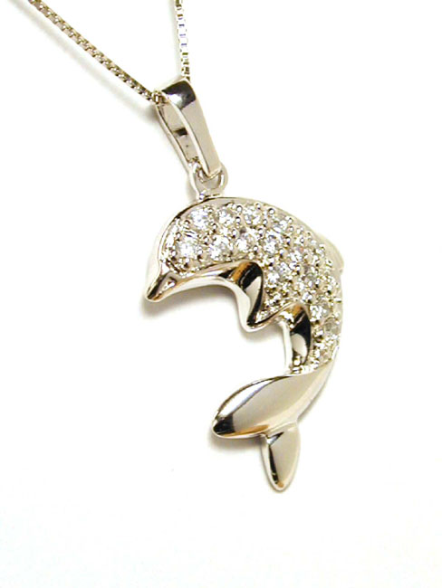 
Cubic Zirconia Cubic Zirconia Dolphin Pendant
