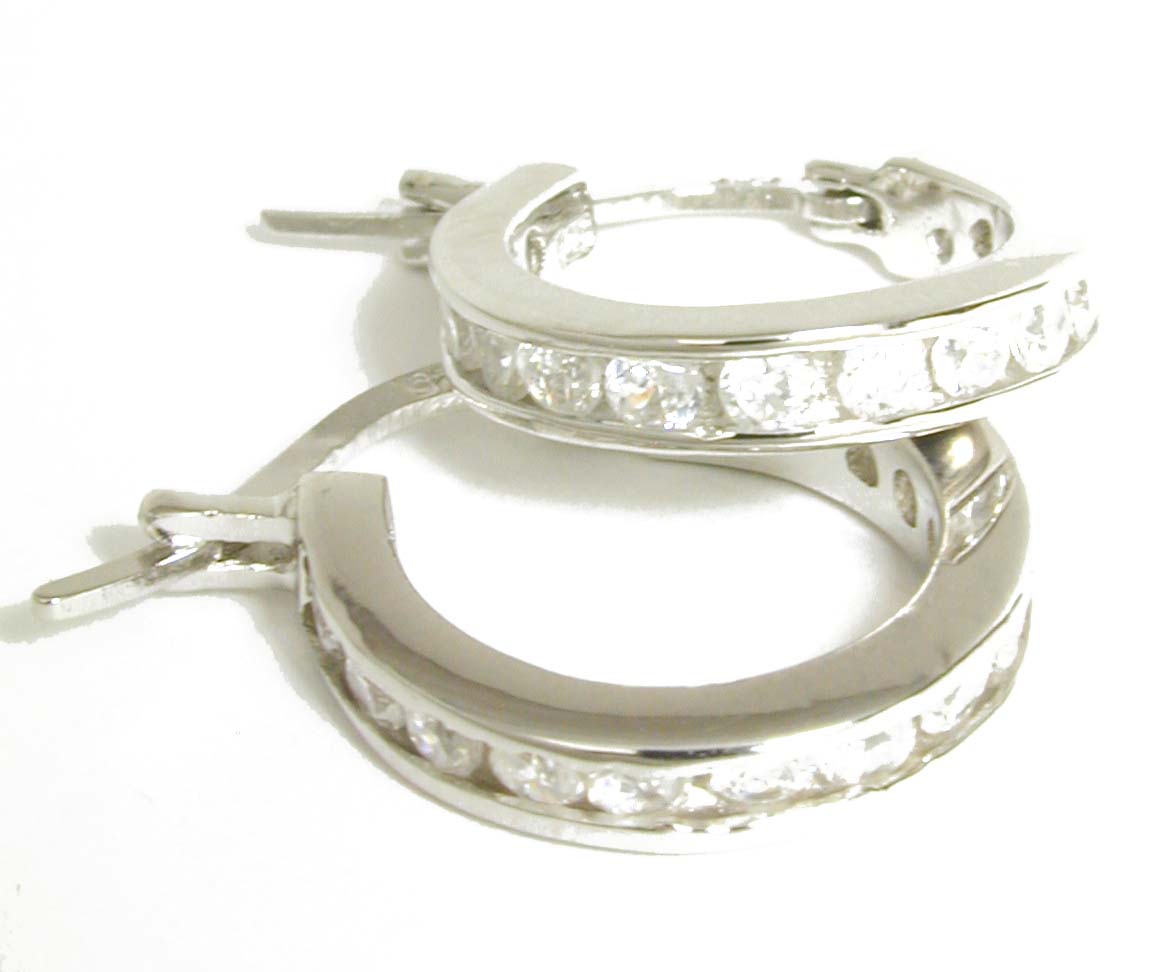 
Eternity Cubic Zirconia Cubic Zirconia Hoop Earrings
