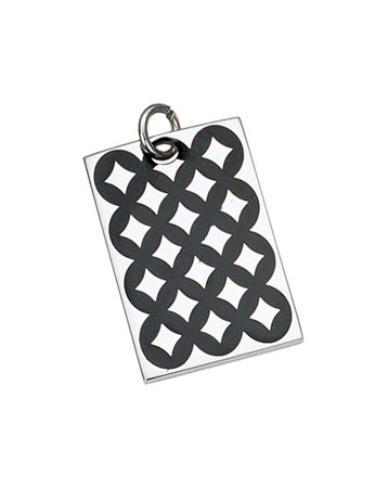 
Stainless Steel Checkers Design Pendant
