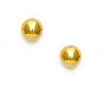 
14k Yellow Gold 6 mm Ball Screw-Back Earrings
