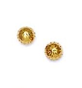 
14k Yellow Gold 5 mm Sparkle-Cut ball Earrings
