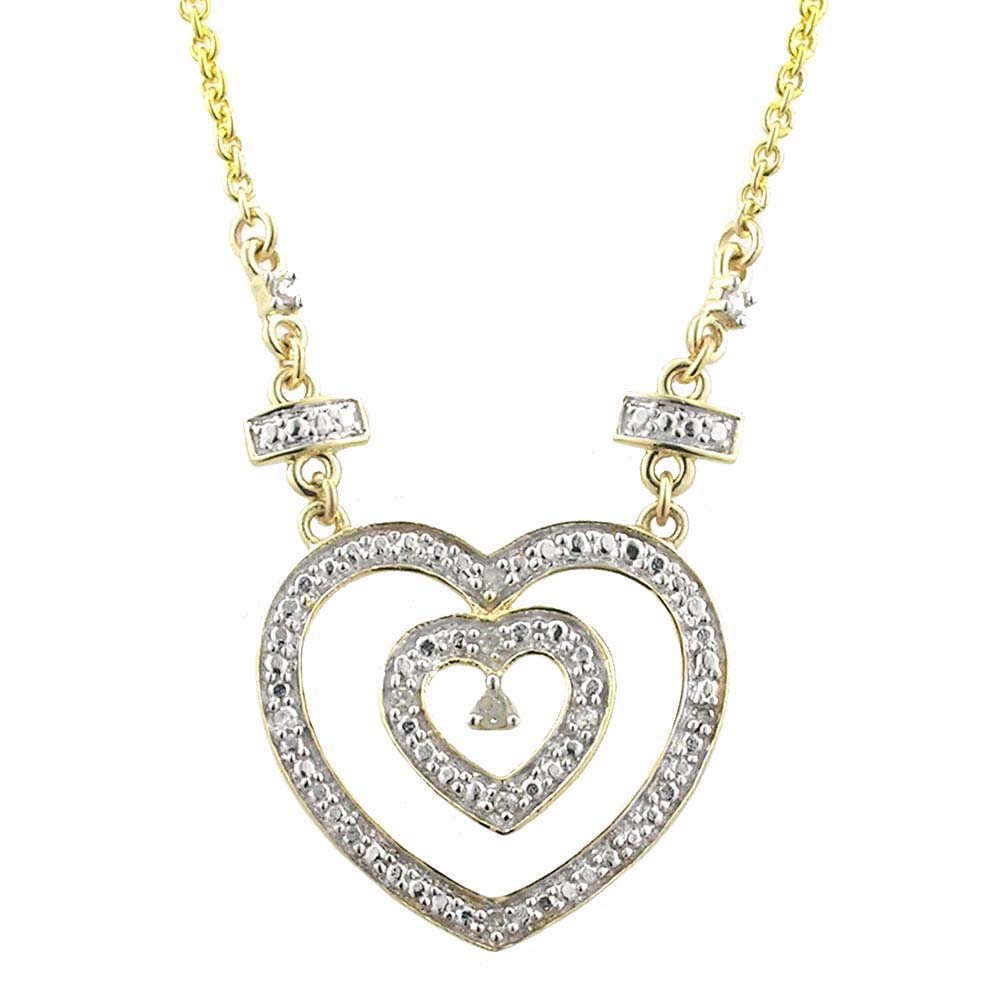 
10k Yellow Heart Diamond Necklace
