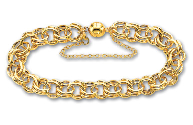 
14k Yellow Large Charm Bracelet - 7.5 Inch
