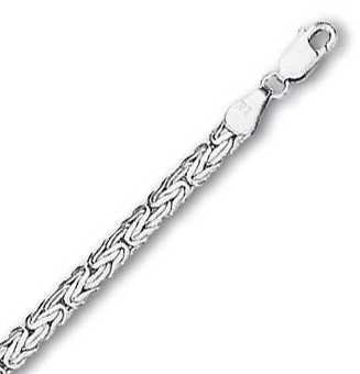 
14k White 4 mm Byzantine Anklet - 10 Inch
