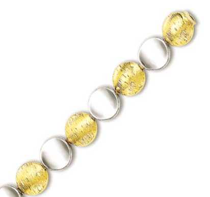 
14k Two-Tone Elegant Fancy Design Bracelet - 7.25 Inch
