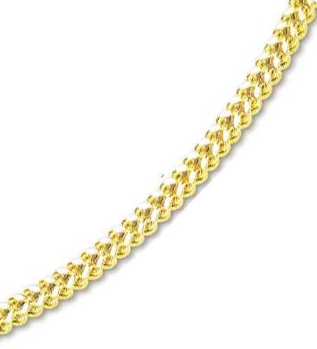 
14k Yellow 6 mm Mens Fancy Bold Franco Bracelet - 8.75 Inch
