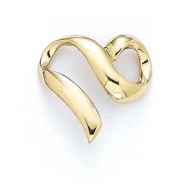 
14k Yellow Gold Polished Heart Slide
