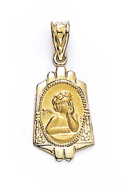 
14k Filigree Angel Pendant
