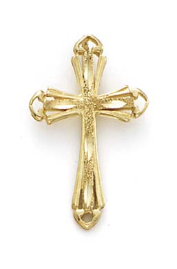 
14k Yellow Gold Fancy Cross Pendant
