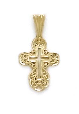 
14k Yellow Gold Filigree Cross Pendant
