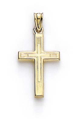 
14k Hollow Style Cross Pendant
