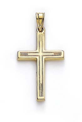 
14k Hollow Style Cross Pendant
