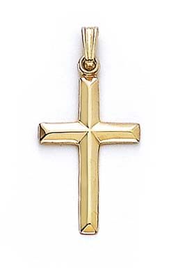 
14k Yellow Gold Hollow Cross Pendant
