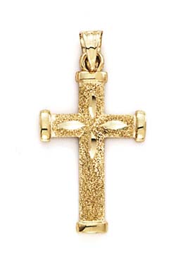 
14k Yellow Gold Small Plain Cross Pendant
