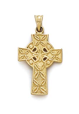 
14k Yellow Gold Celtic Cross Pendant
