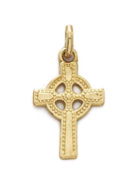 
14k Yellow Gold Small Celtic Cross Pendant
