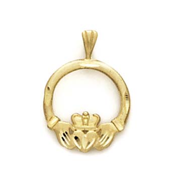 
14k Yellow Gold Claddagh Pendant
