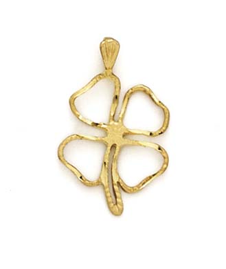 
14k Yellow Gold 4-Leaf Clover Pendant
