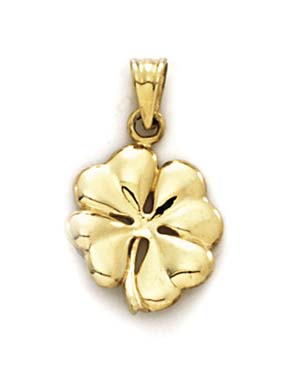 
14k Yellow Gold 4-Leaf Clover Pendant
