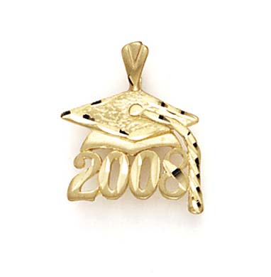 
14k Yellow Gold 2008 Graduation Pendant
