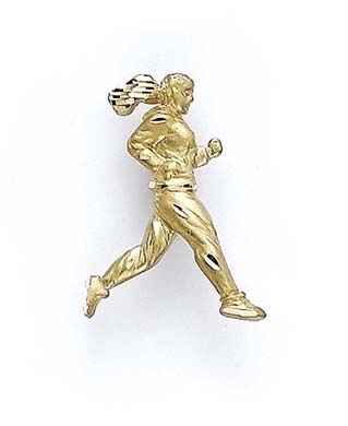 
14k Yellow Gold Male Jogging Pendant
