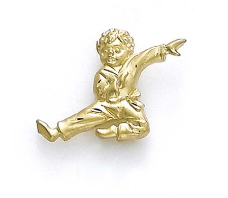 
14k Yellow Gold Karate Kid Pendant
