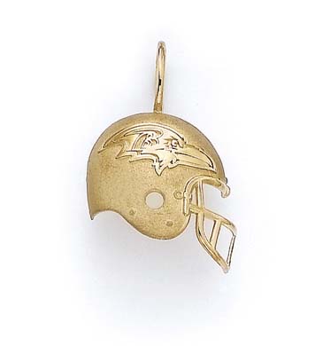 
14k Yellow Gold Baltimore Ravens Helmet Pendant
