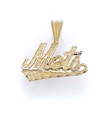 
14k Yellow Gold Medium NY Mets Pendant
