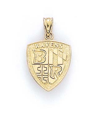 
14k Yellow Gold Baltimore Ravens Logo Pendant
