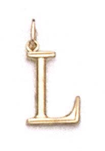 
14k Yellow Gold Initial L Pendant 11/16 Inch Long
