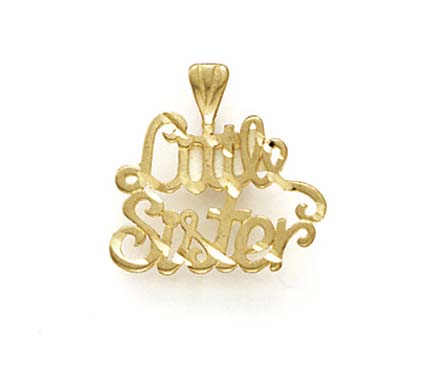 
14k Yellow Gold Little Sister Pendant
