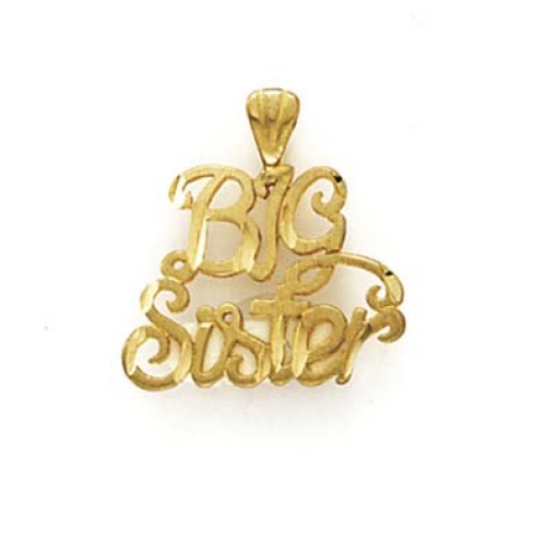 
14k Yellow Gold Big Sister Pendant
