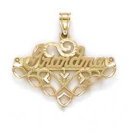 
14k Yellow Gold Grandma Pendant
