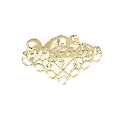 
14k Yellow Gold Mother Pin Pendant
