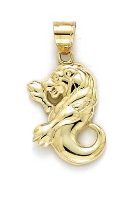 
14k Yellow Gold Polished Zodiac-Leo Pendant
