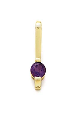 
14k Yellow Gold Amethyst Drop Pendant
