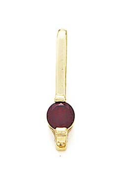 
14k Yellow Gold Garnet Drop Pendant
