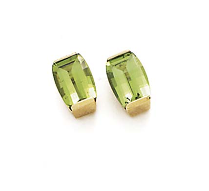 
14k Yellow Gold Peridot Earrings
