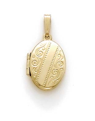 
14k Yellow Gold Small Oval Locket
