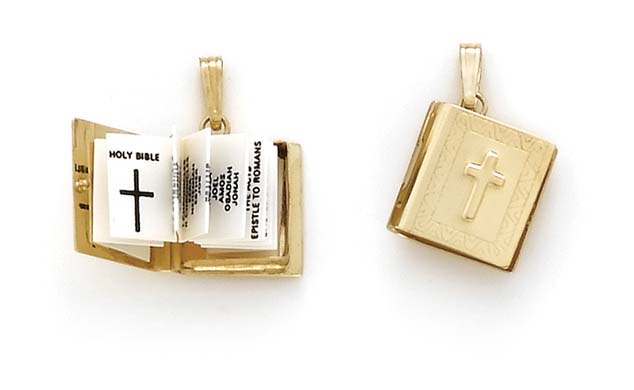 
14k Yellow Gold Bible Locket
