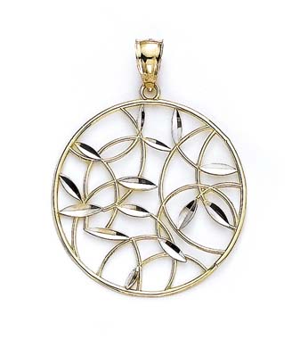 
14k Two-Tone Medallion Pendant
