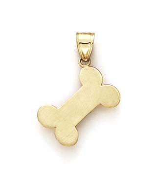 
14k Yellow Gold Dog Bone Pendant
