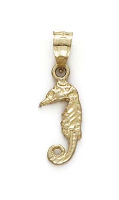 
14k Yellow Gold Seahorse Pendant
